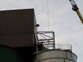 Einhausung auf Siloanlage